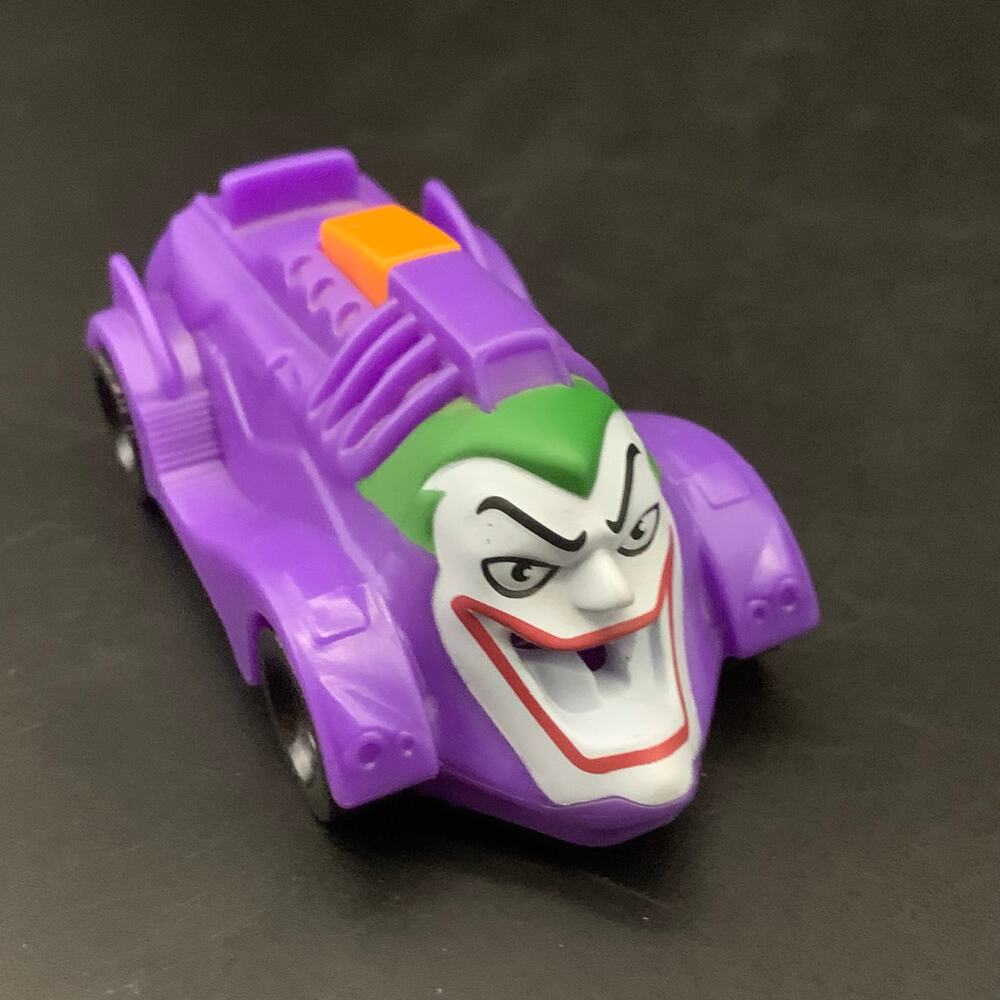 Batman Joker Face Car McDonalds 2015 Happy Meal Toy Purple Vehicle